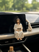 Enfeite de Carro Jesus com Terço