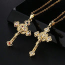 Colar Cruz com Strass