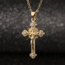 Colar Cruz com Strass